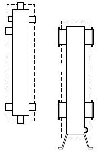 Гидравлический разделитель с теплоизоляцией WH 160 12 м3/ч, фланцы Dn 65